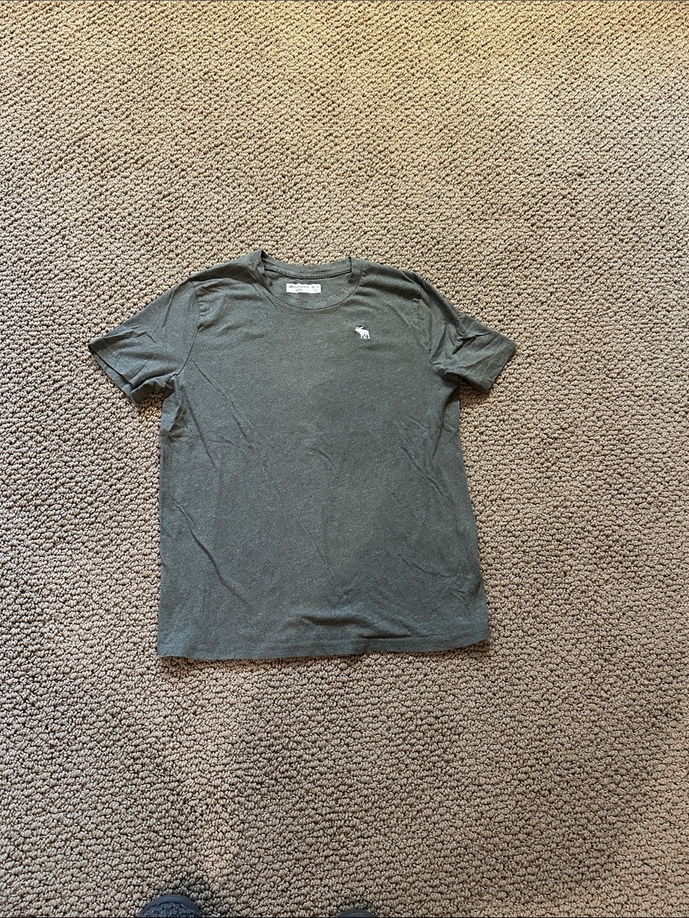 Abercrombie & Fitch boys Olive Crew Neck T-Shirt
